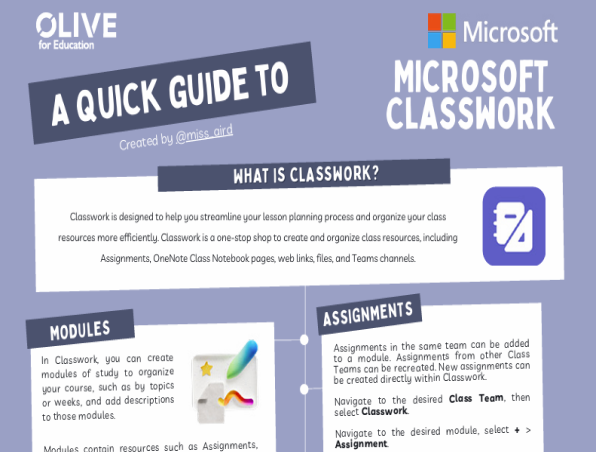 A quick guide to Microsoft Classwork